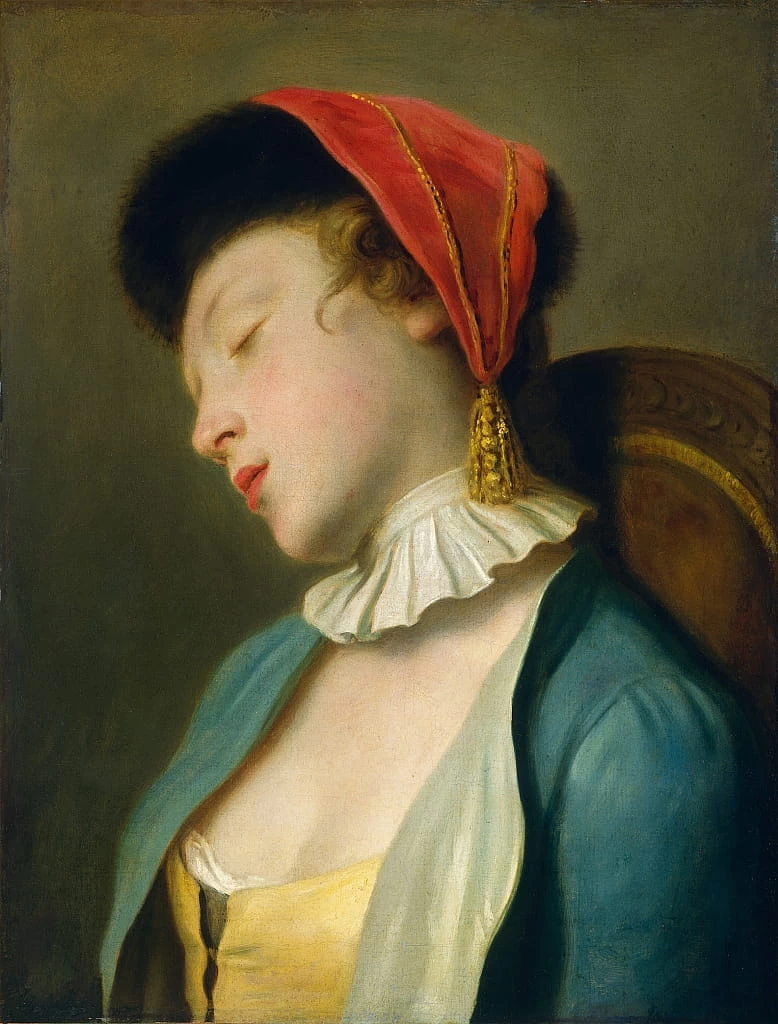 Ritratto di una ragazza che dorme